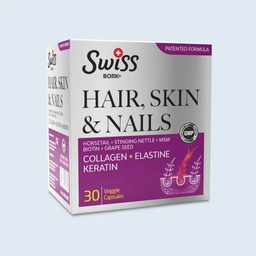 Swiss Bork Hair Skin Nails 30 Kapsül